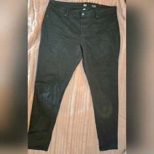 Dip Black Mid Rise Jeggings Stretch Skinny Denim Style Pants Plus 18w